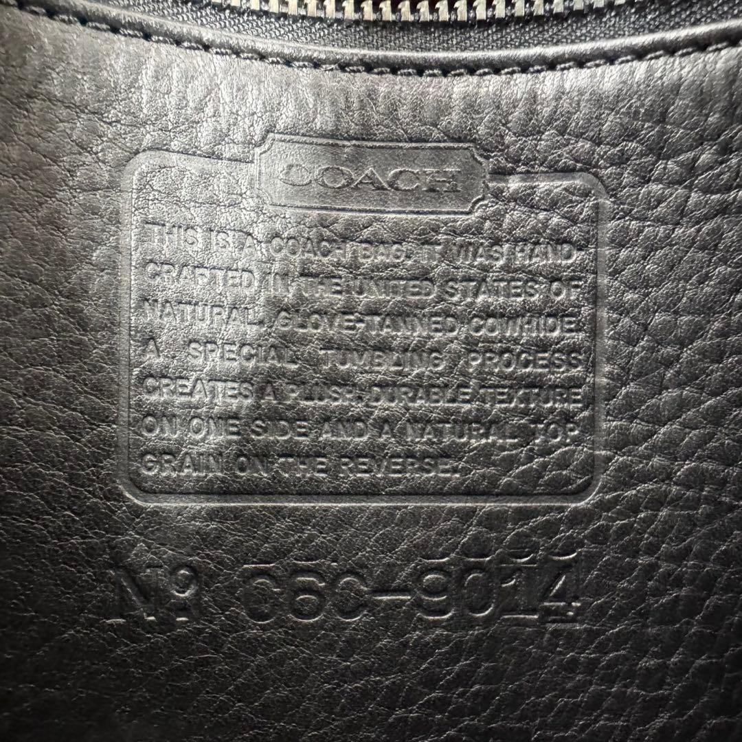 希少 オールドコーチ レザー スエード ショルダーバッグ 9014