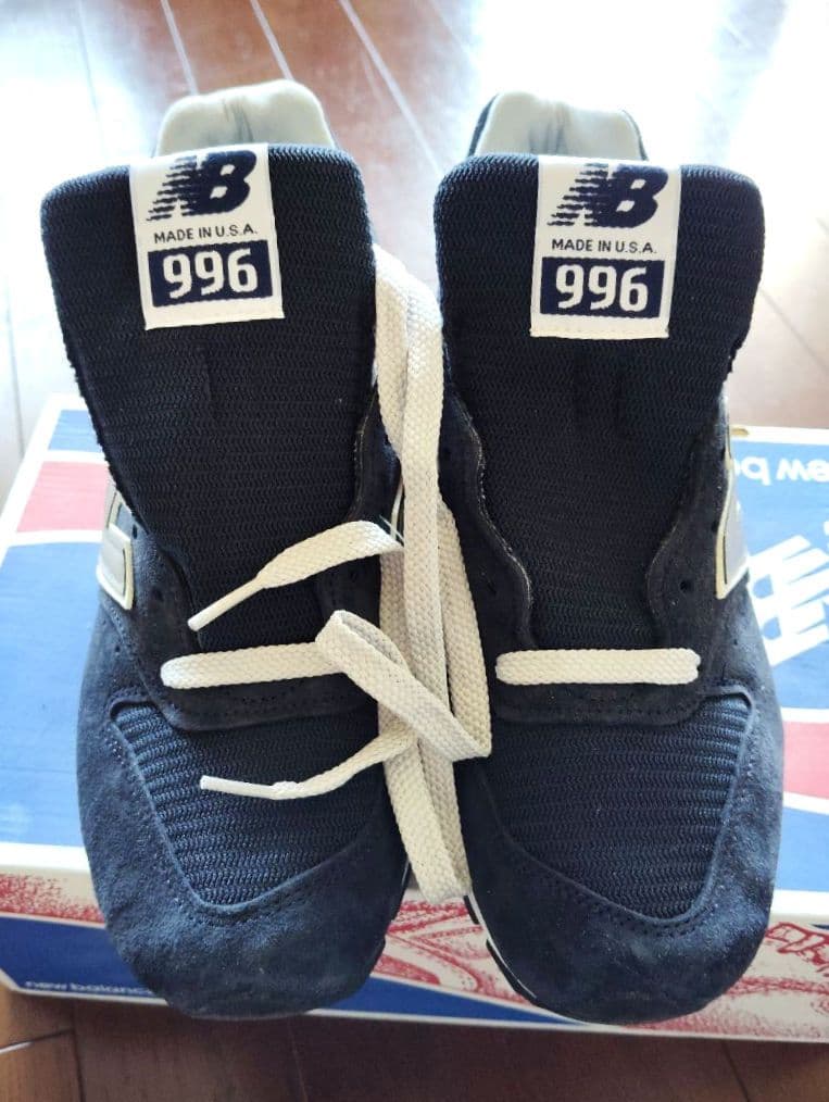 【新品・未使用】 ニューバランスM996 made in USA ネイビー24㎝