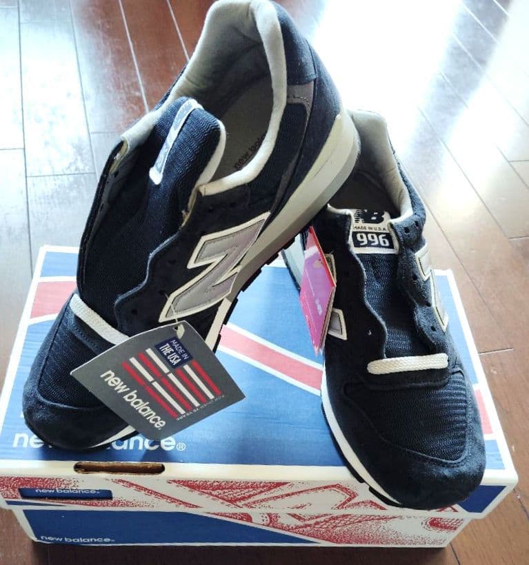 【新品・未使用】 ニューバランスM996 made in USA ネイビー24㎝