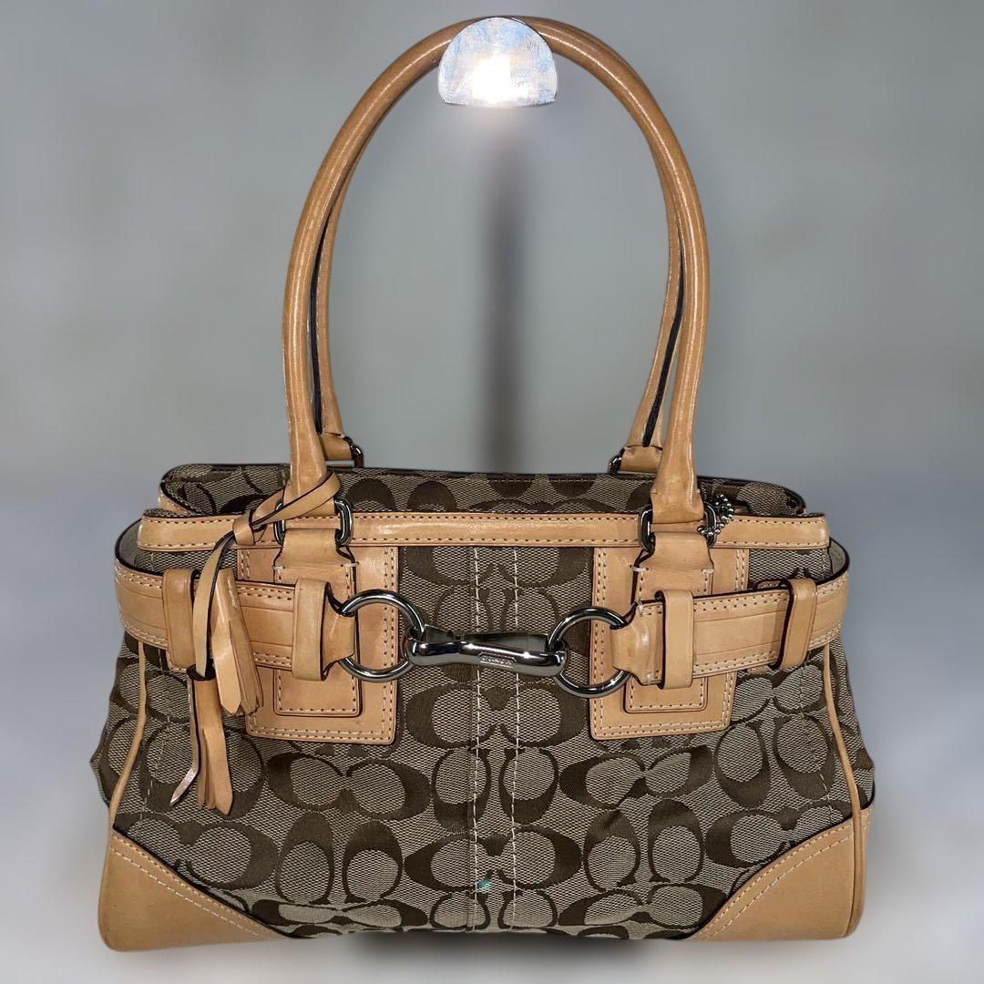 【極美品】 COACH コーチ ハンドバッグ シグネクチャー 美品】 COACH コーチ ハンドバッグ シグネクチャー - メルカリ