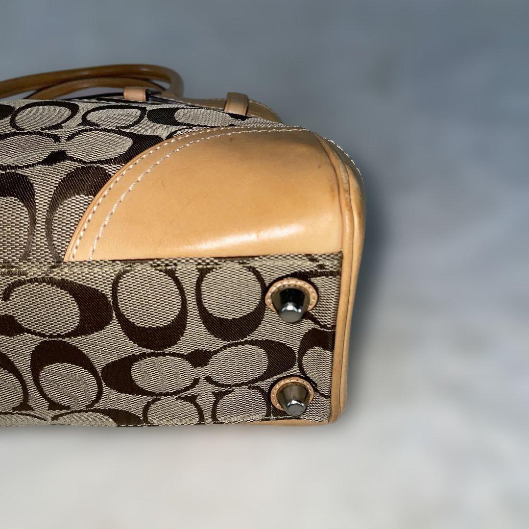 【極美品】 COACH コーチ ハンドバッグ シグネクチャー 美品】 COACH コーチ ハンドバッグ シグネクチャー - メルカリ