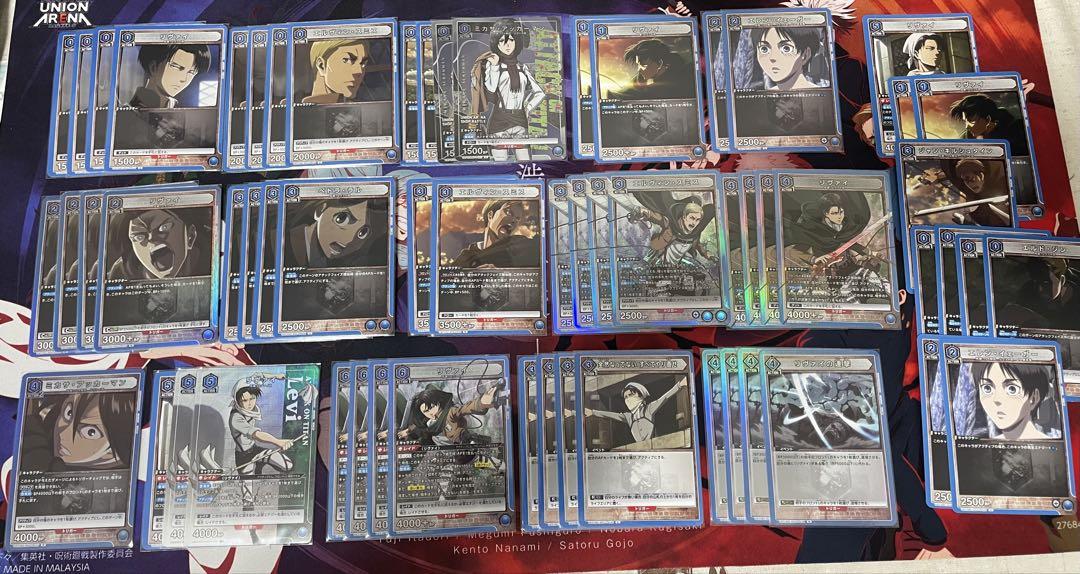 UNION ARENA 進撃の巨人 リヴァイデッキ　(パラレル、調整パーツ付き)