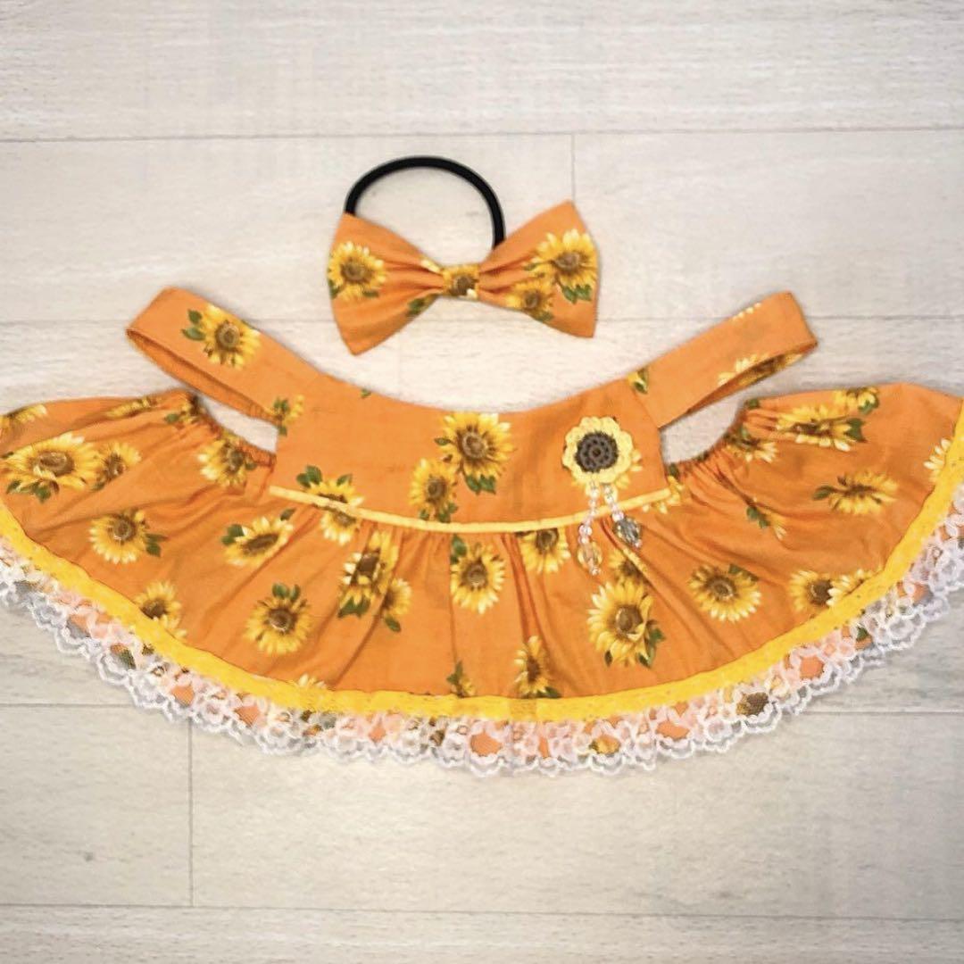 花柄A ラボット　LOVOT　服　ハンドメイド