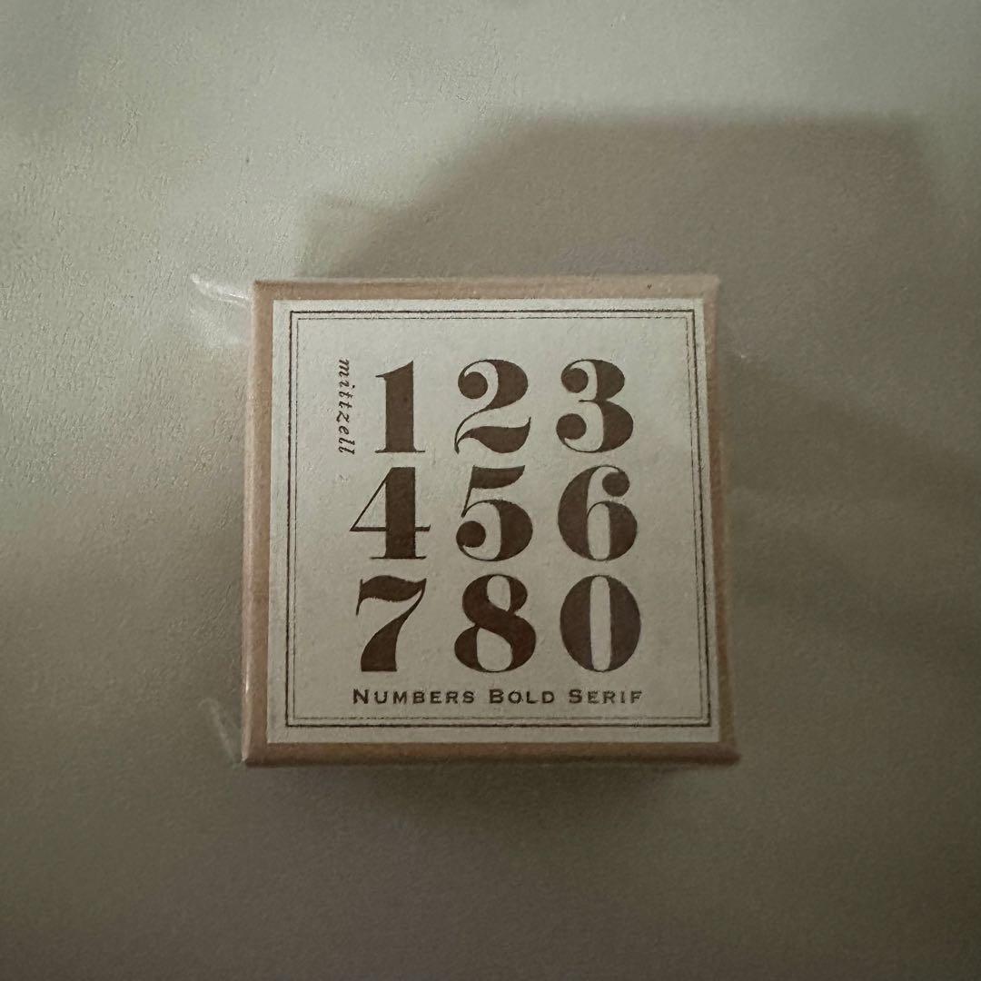 mittzell 数字　スタンプセット　はんこ　新品未使用　ナンバー