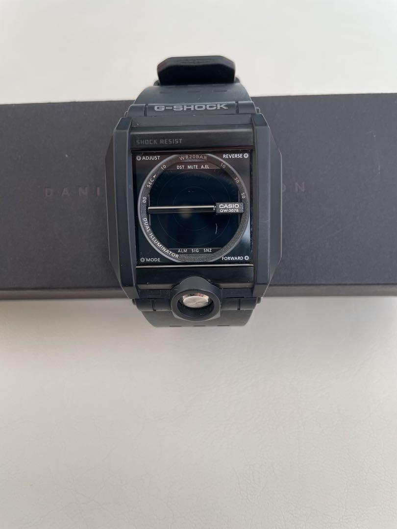 G-SHOCK ブラック 腕時計　廃盤モデル　スクエア型　絶盤