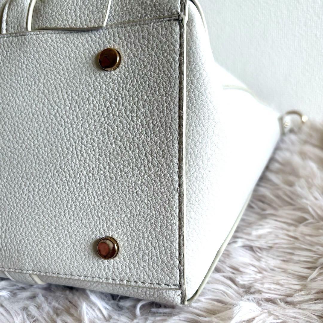 極美品】SAMANTHAVEGA ビジューモチーフフリルA4トート ホワイト