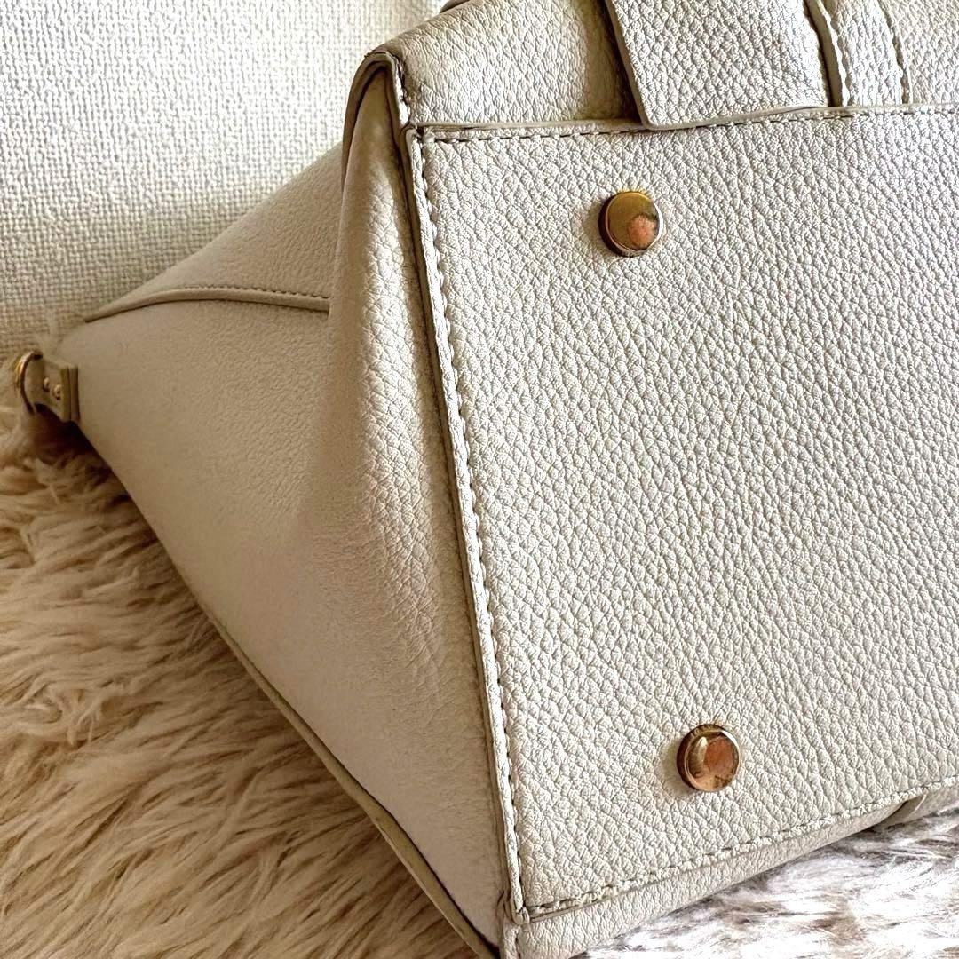 極美品】SAMANTHAVEGA ビジューモチーフフリルA4トート ホワイト