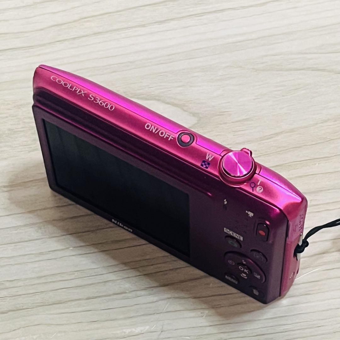 ニコン NIKON COOLPIX S3600 ピンク