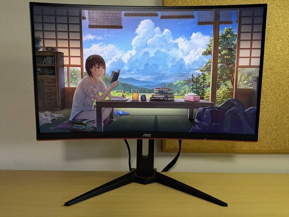 AOC 曲面 WQHD 3K 144Hz 1ms モニター CQ27G1 液晶