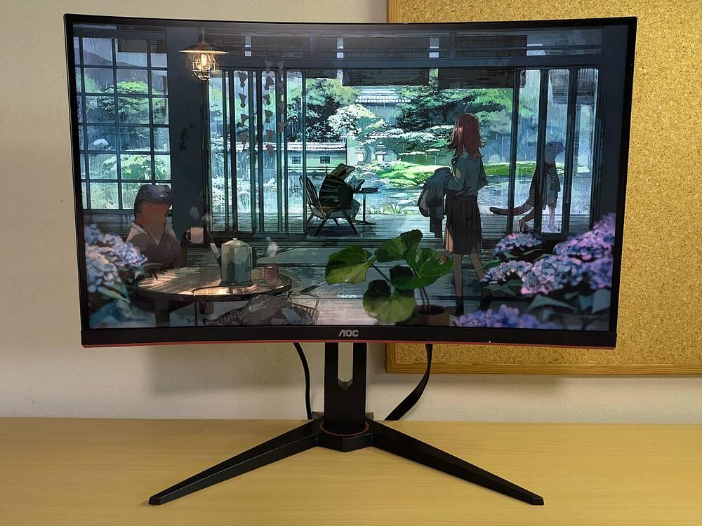 AOC 曲面 WQHD 3K 144Hz 1ms モニター CQ27G1 液晶