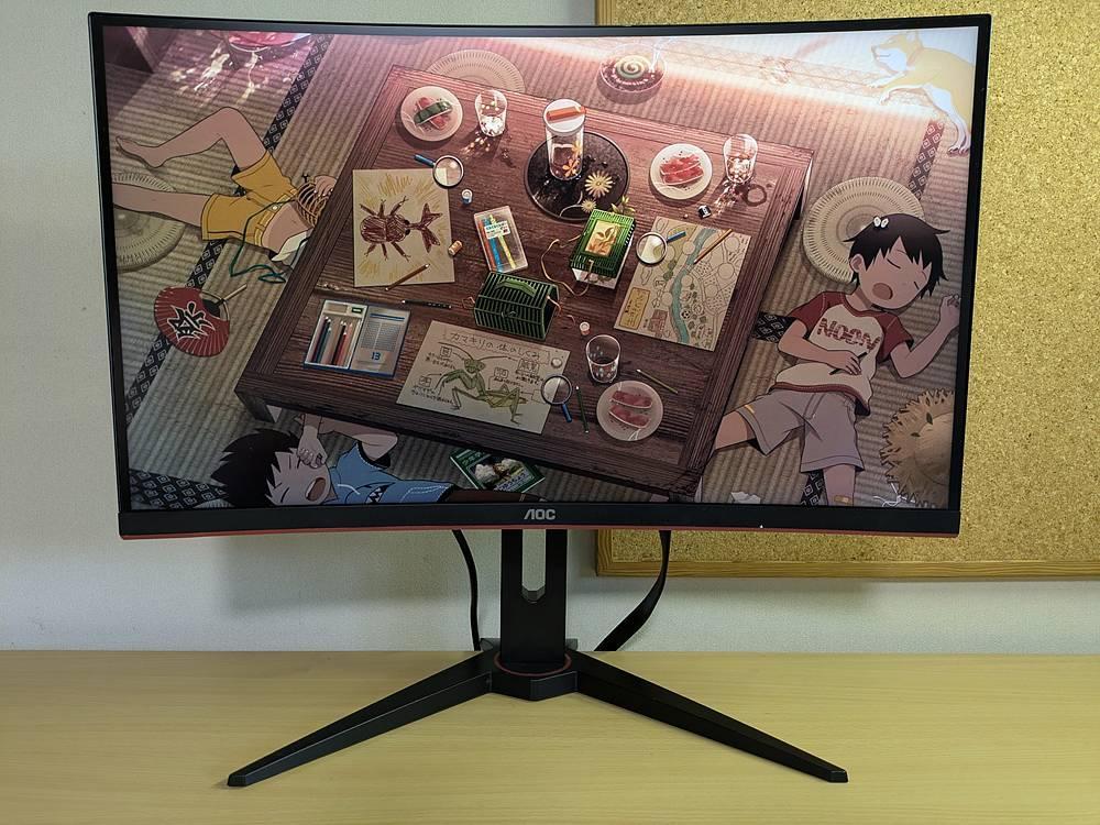 AOC 曲面 WQHD 3K 144Hz 1ms モニター CQ27G1 液晶