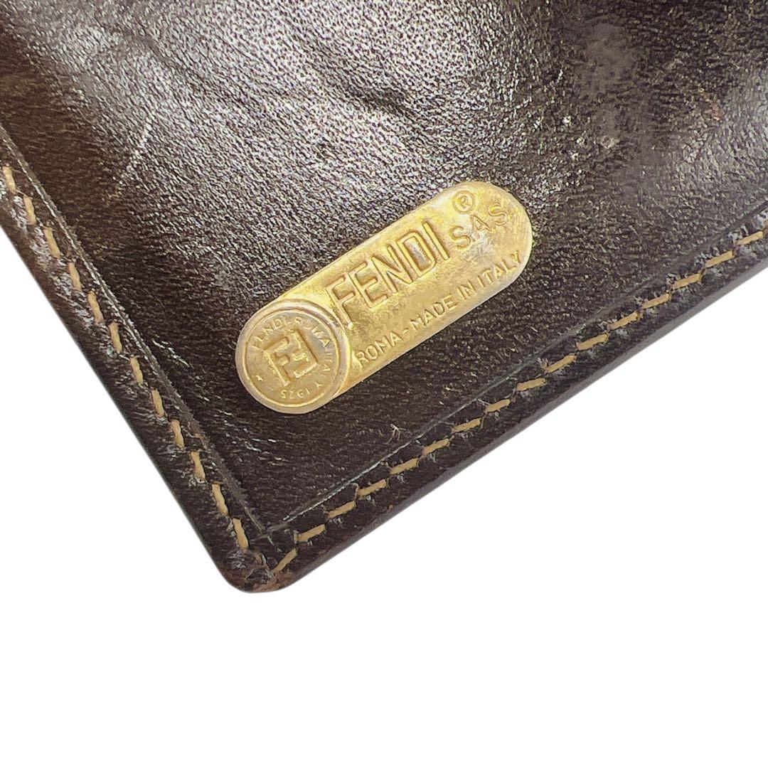 激安アウトレット処分市 | 激安通販のイーサプライ FENDI ズッカ ブラウン レディース 折り財布 6642 小物
