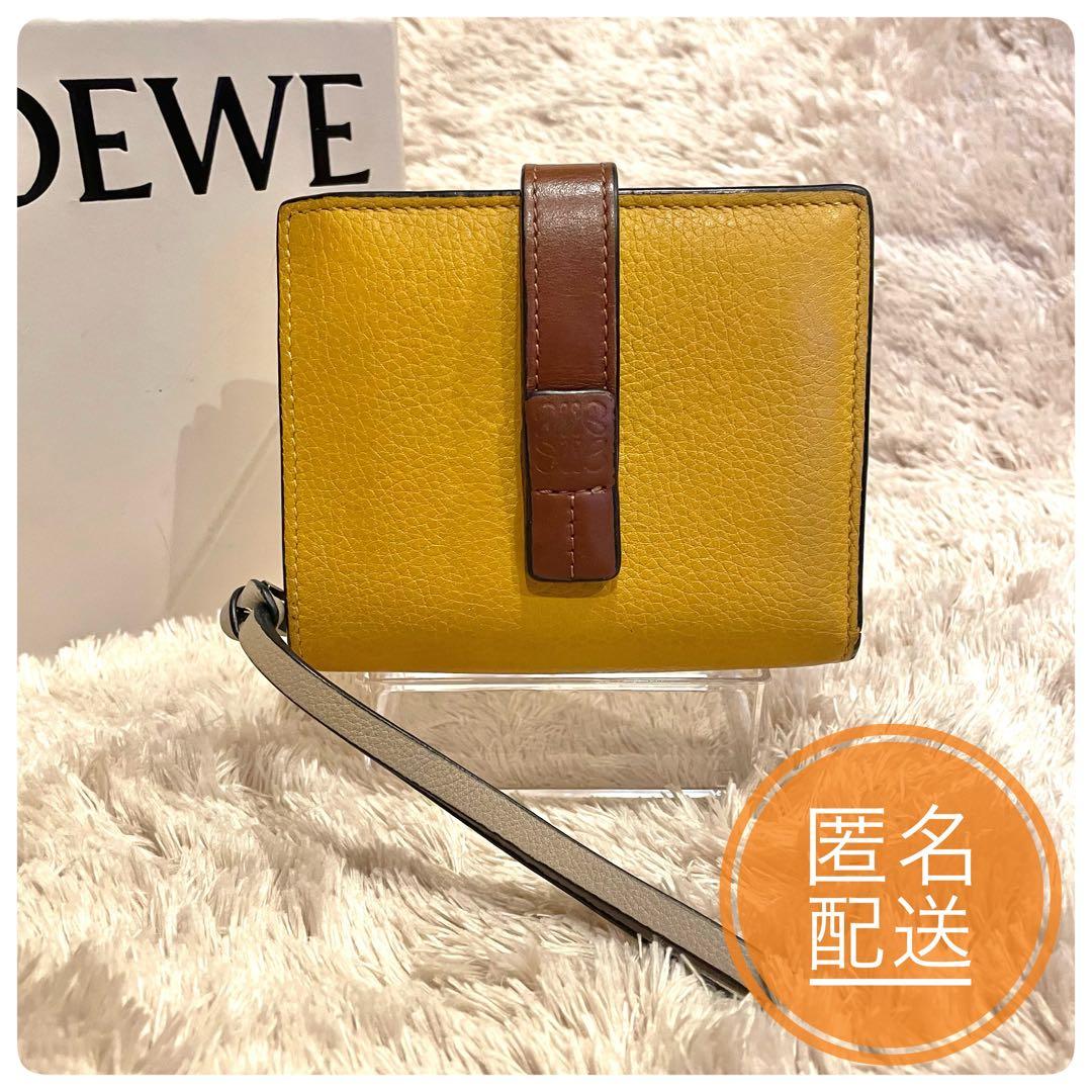 美品✨　ロエベ　コンパクトジップ　ウォレット　二つ折り財布