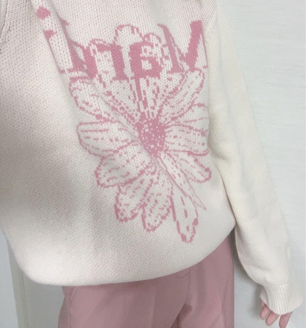 Mardi Mercredi マルディメクルディ ニット IVORY PINK - ニット