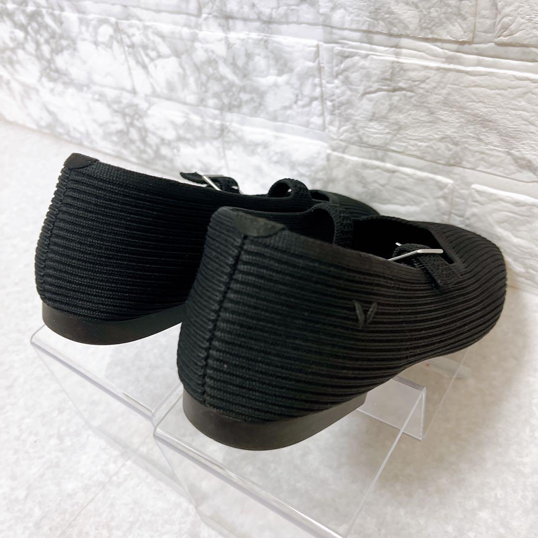 『未使用』VIVAIA ヴィヴァイア パンプス　スクエアトゥ　ブラック　ウエッジ 未使用』VIVAIA ヴィヴァイア パンプス スクエアトゥ ブラック