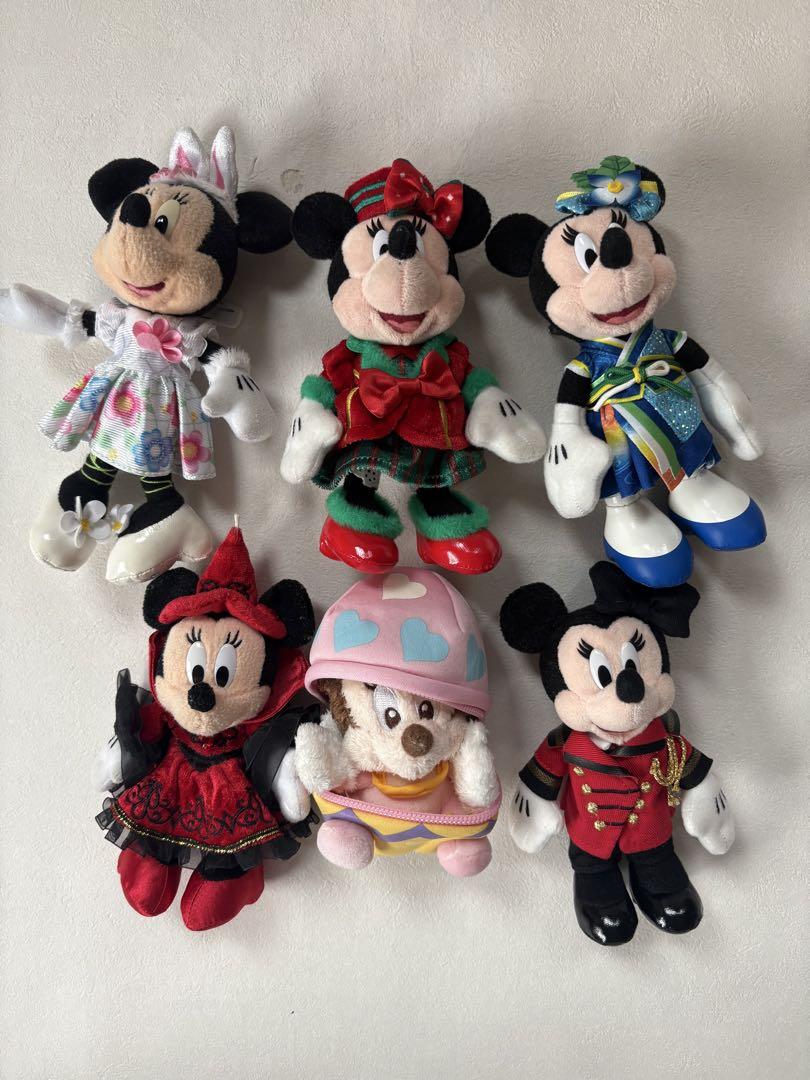 東京ディズニーリゾート　ミニー　ぬいぐるみバッジ　6体セット　まとめ売り