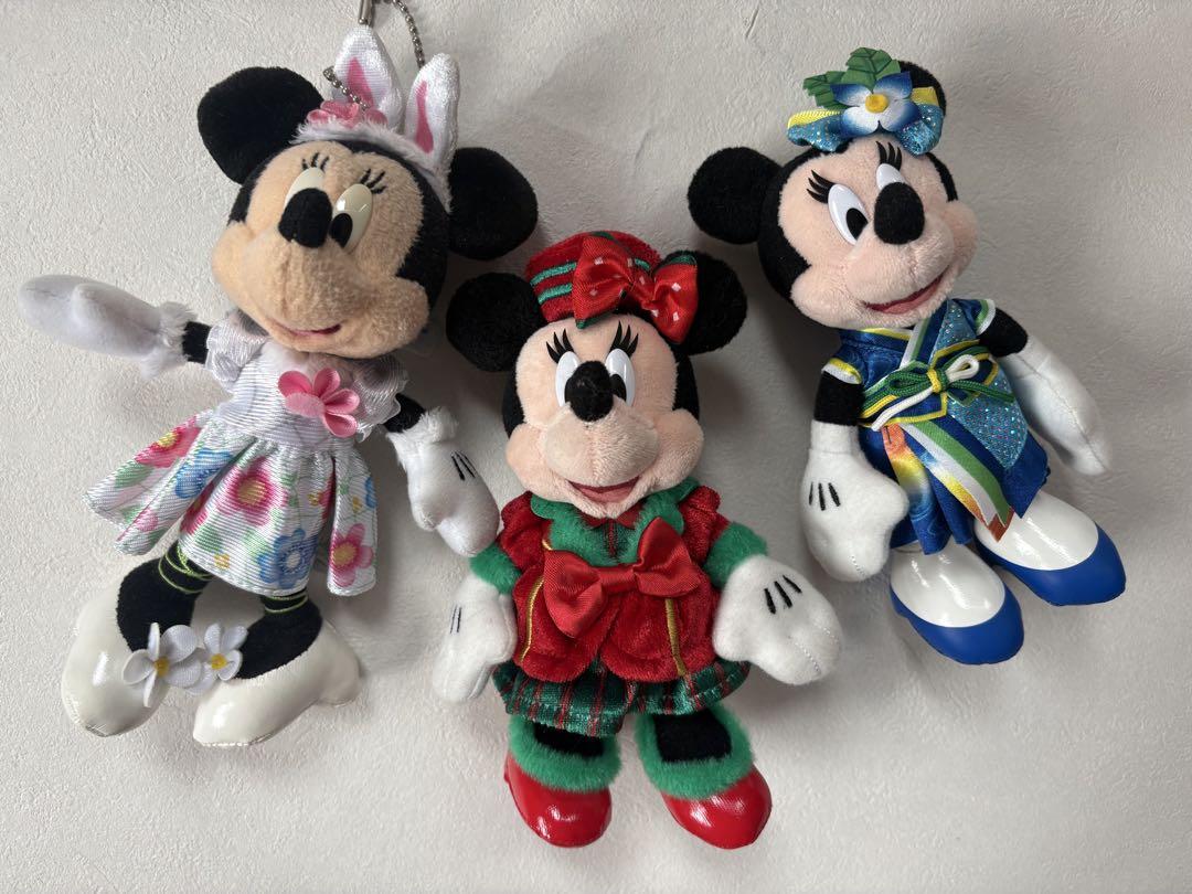 東京ディズニーリゾート　ミニー　ぬいぐるみバッジ　6体セット　まとめ売り