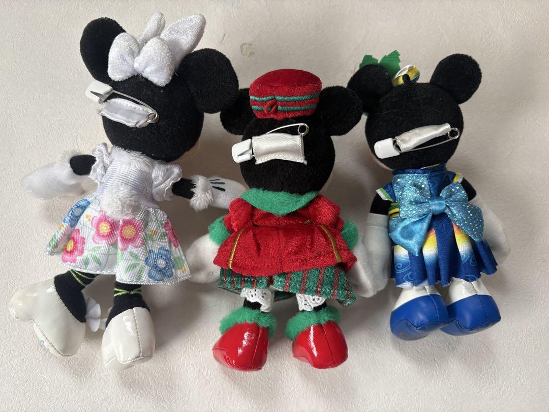 東京ディズニーリゾート　ミニー　ぬいぐるみバッジ　6体セット　まとめ売り