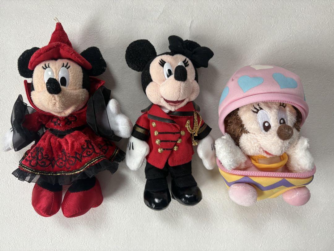 東京ディズニーリゾート　ミニー　ぬいぐるみバッジ　6体セット　まとめ売り