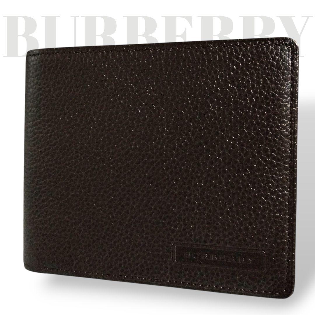 未使用品 箱付き BURBERRY バーバリー 折り財布 ノバチェック 茶