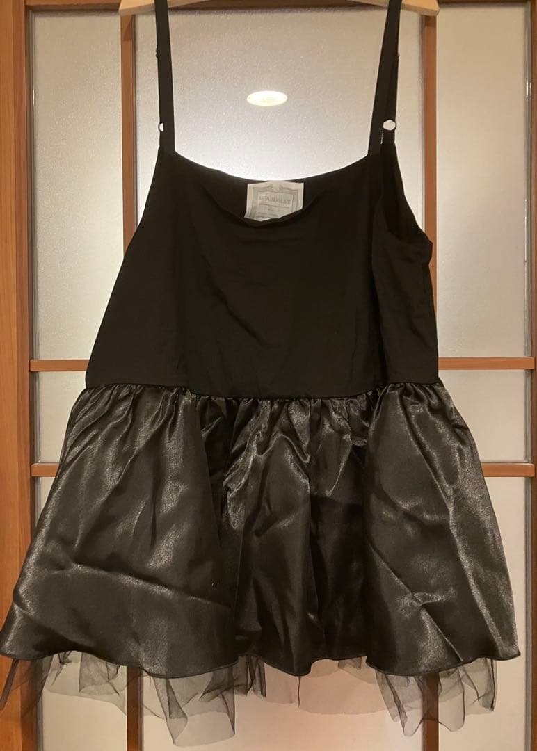 大人気✨️新品未使用】BEARDSLEY チュチュキャミニット ドット柄黒