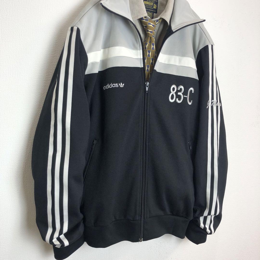 1155 adidas アディダス　トラックジャケット　刺繍　83-C