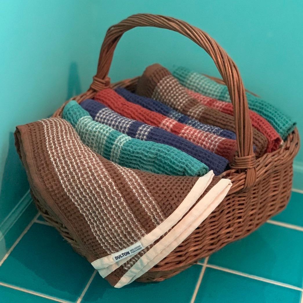 DULTON ダルトン WAFFLE INDIE TOWEL 4枚セット RED