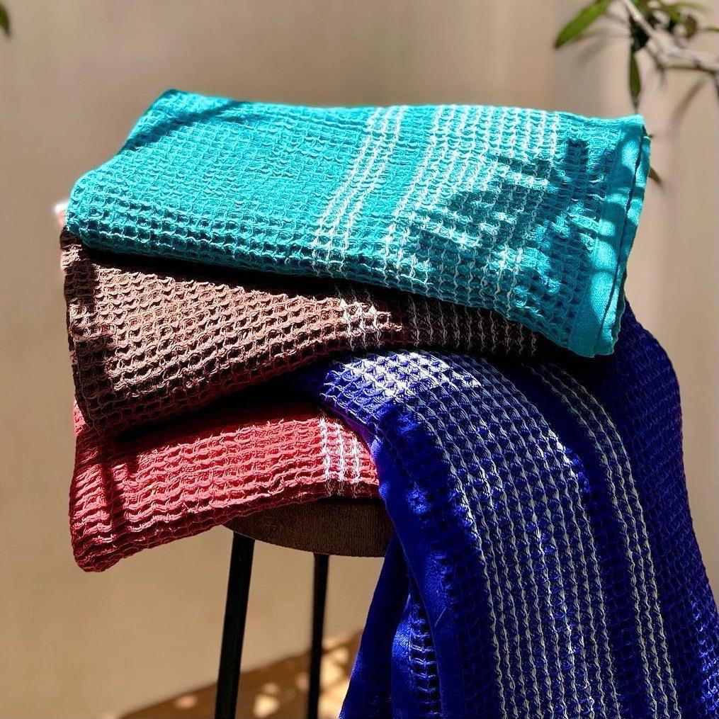 DULTON ダルトン WAFFLE INDIE TOWEL 4枚セット RED