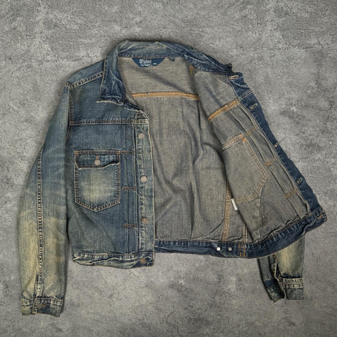 ポロ ラルフローレン 90s ビンテージ 2nd ダメージ加工 デニムジャケット