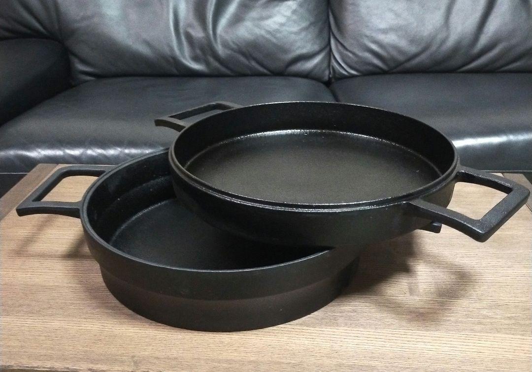 [値下げ]amadana IH調理器鉄鍋 HCS-03