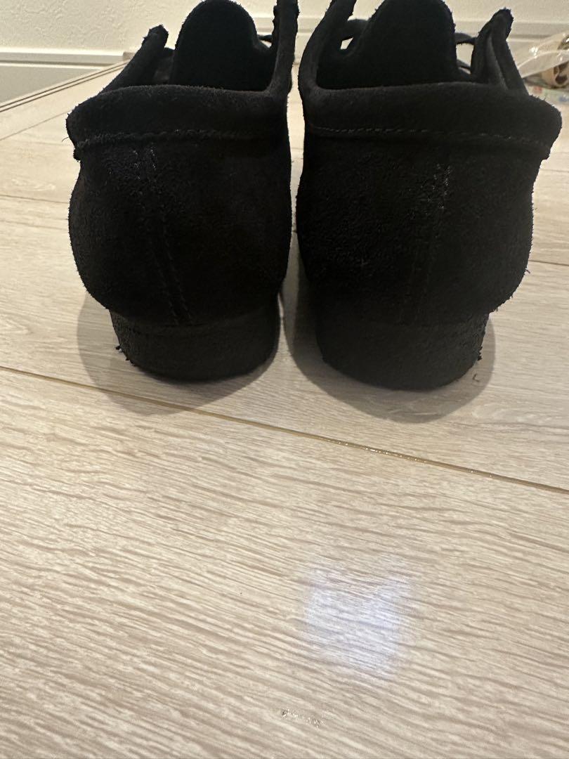Clarks ブラック スエードシューズ