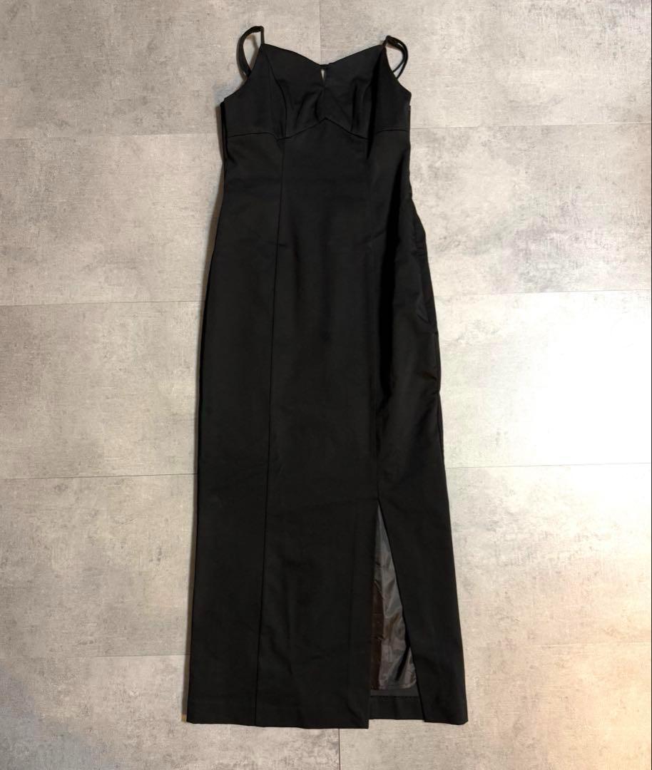 Ezick Lady set フリルチュールドレス 黒 オケージョン結婚式M Ezick Lady set レーストップドレス ボレロ 結婚式 オケージョン