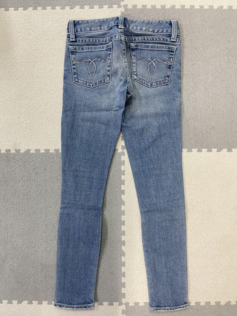 23インチ　moussy マウジー　デニム　ライトブルー　スキニージーンズ