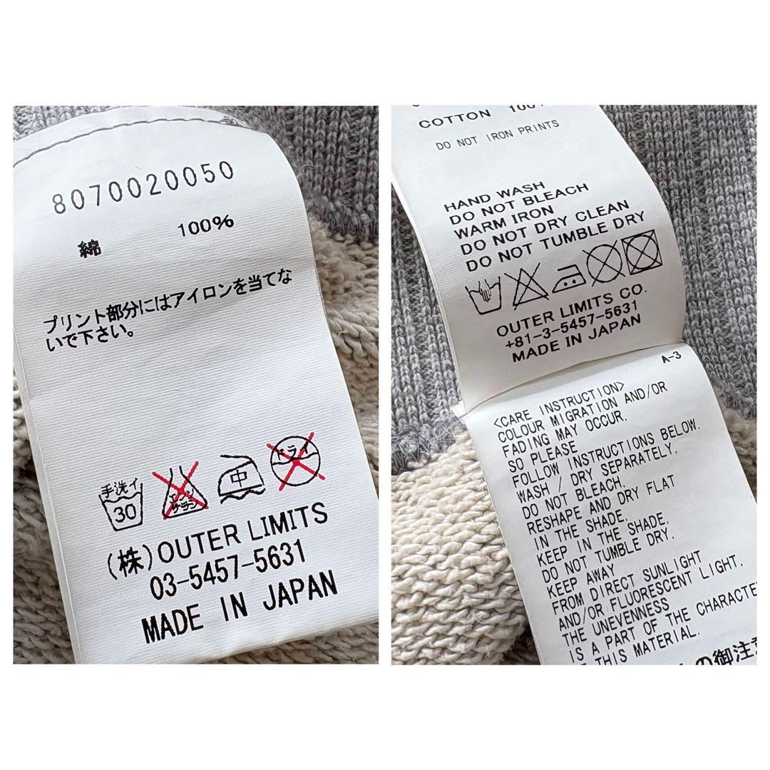 【ナイジェルケーボン】ヴィンテージモチーフスウェット グレー size46