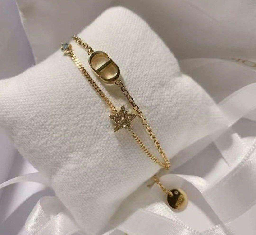 Christian Dior　DIOR　ディオール CD ダブルブレスレット
