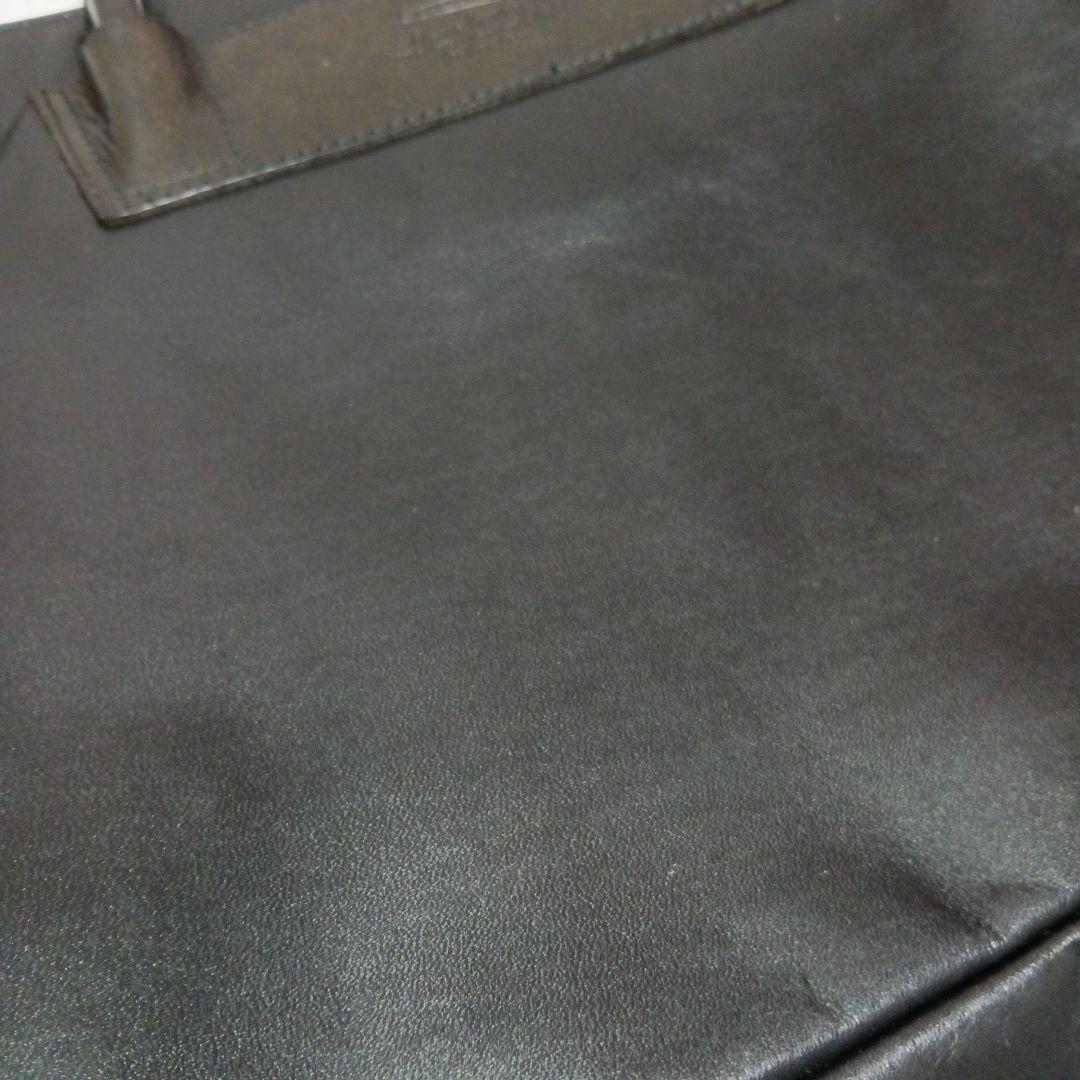 acuneo ブラックレザー ビジネスバッグ 牛革 美品 使いやすい!