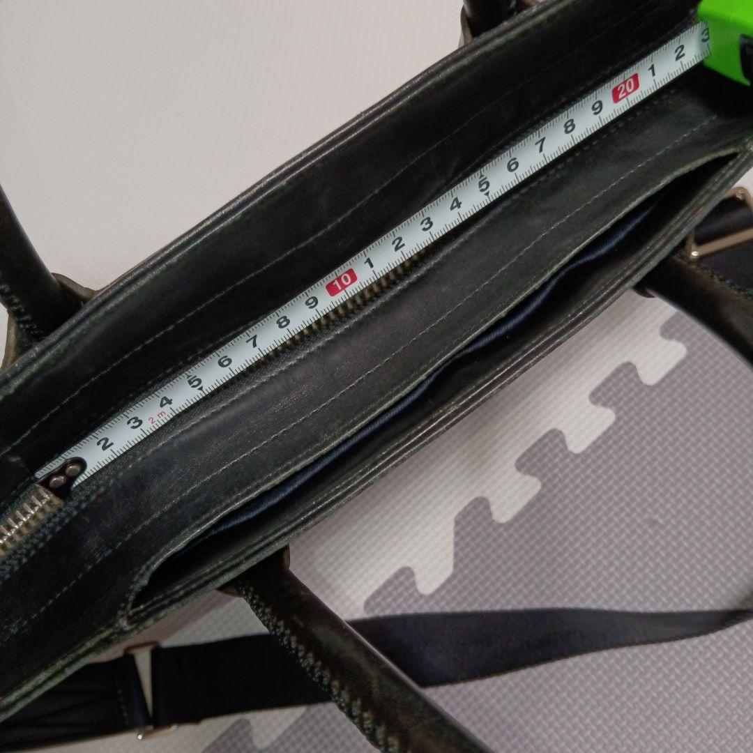acuneo ブラックレザー ビジネスバッグ 牛革 美品 使いやすい!
