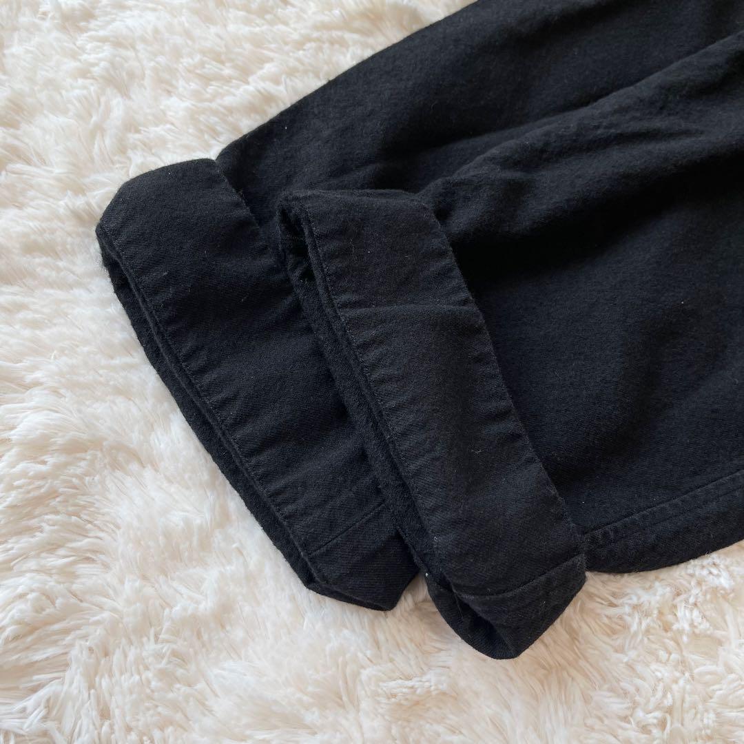 極美品 MARGARET HOWELL コットンウール トラウザーズ M 黒 極美品 MARGARET HOWELL コットンウール トラウザーズ M 黒