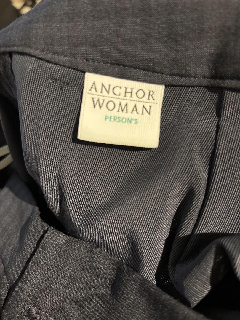美品】洋服の青山 アンカーウーマン チェック柄 スーツ上下 5号