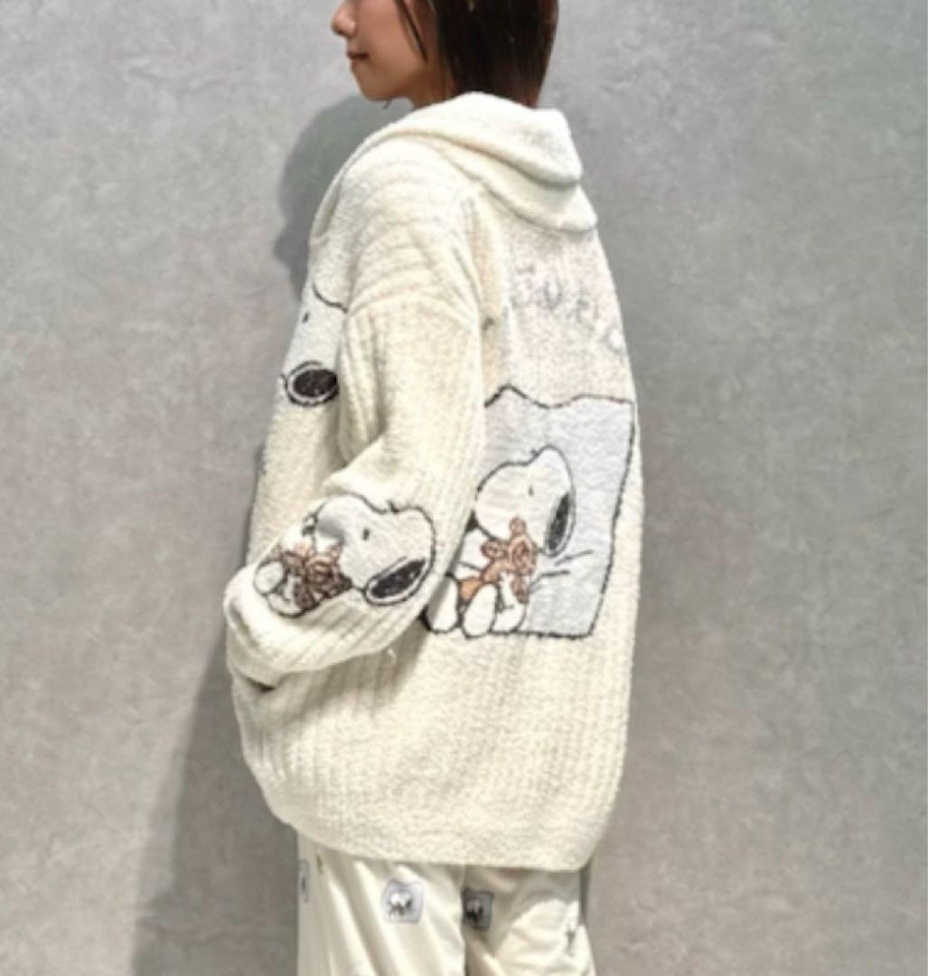 ジェラートピケ × PEANUTS パウダー ジャガードショールカーディガン PEANUTS】【ONLINE限定カラーあり】【UNISEX】SNOOPY×BEAR