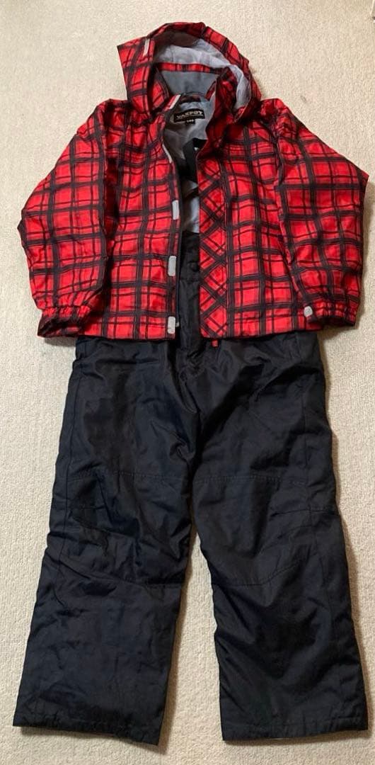 VAXPOT 子供用スキーウェア 140cm 赤黒チェック