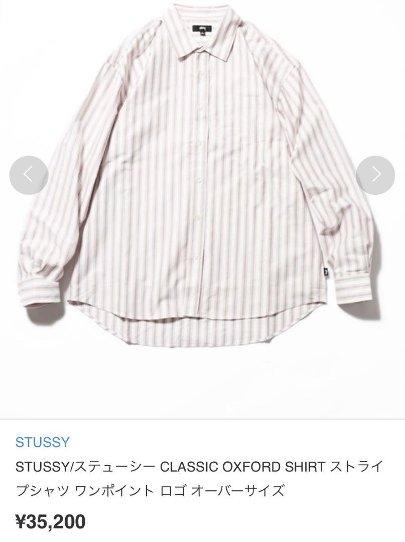 STUSSY/CLASSIC OXFORD SHIRT/ストライプ/L/RED - メルカリ