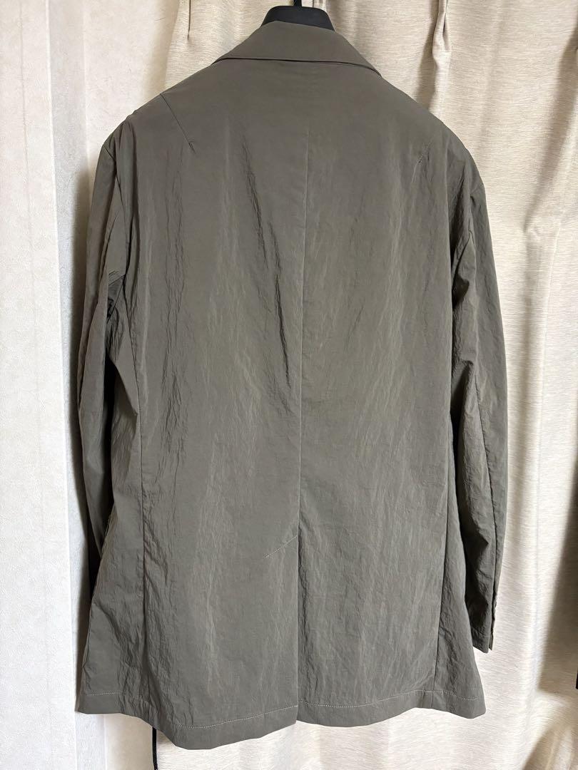 美品 春夏AOURE アウールNYストレッチセットアップ スーツ カーキ XL