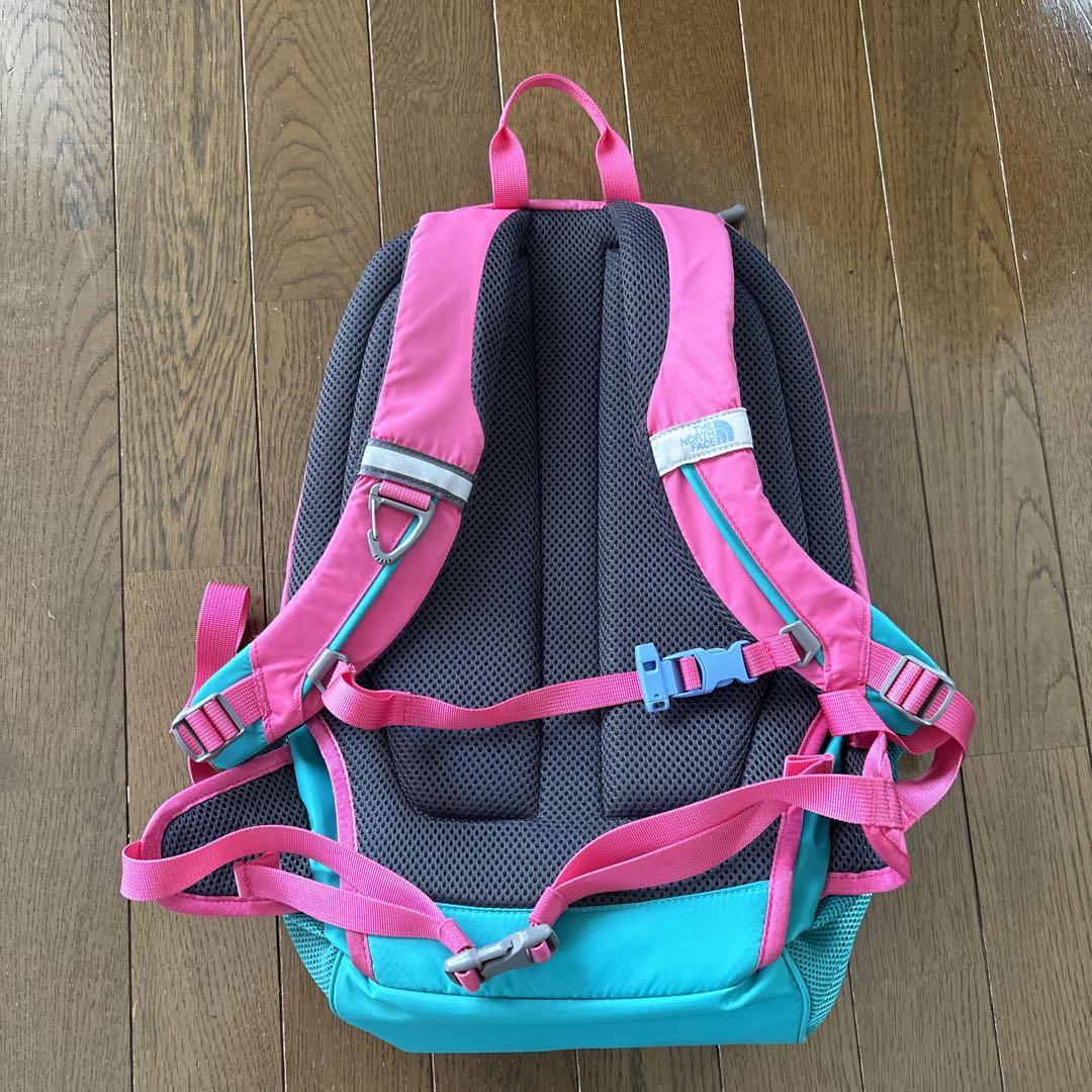 THE NORTH FACE ROUND ナップザック ピンク ターコイズ