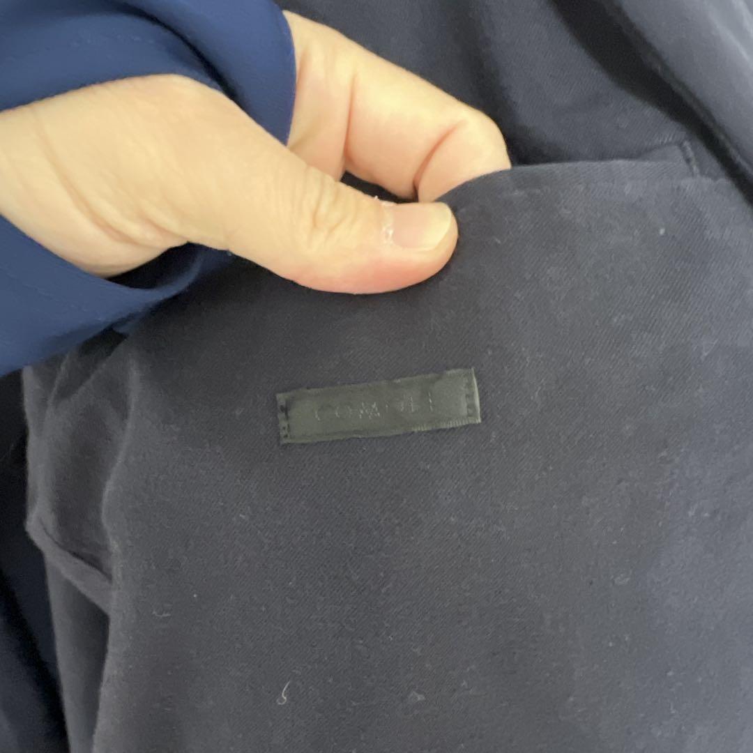 新品未使用　COMOLI 24aw 製品染バルカラーコート　ネイビー　1