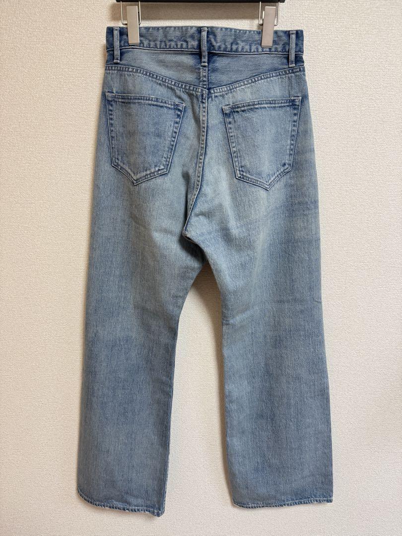 オーラリーSELVEDGE FADED LIGHT DENIM PANTS２