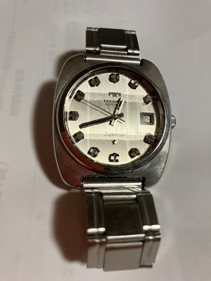TECHNOS テクノススーパークロン　自動巻き時計　ヴィンテージ