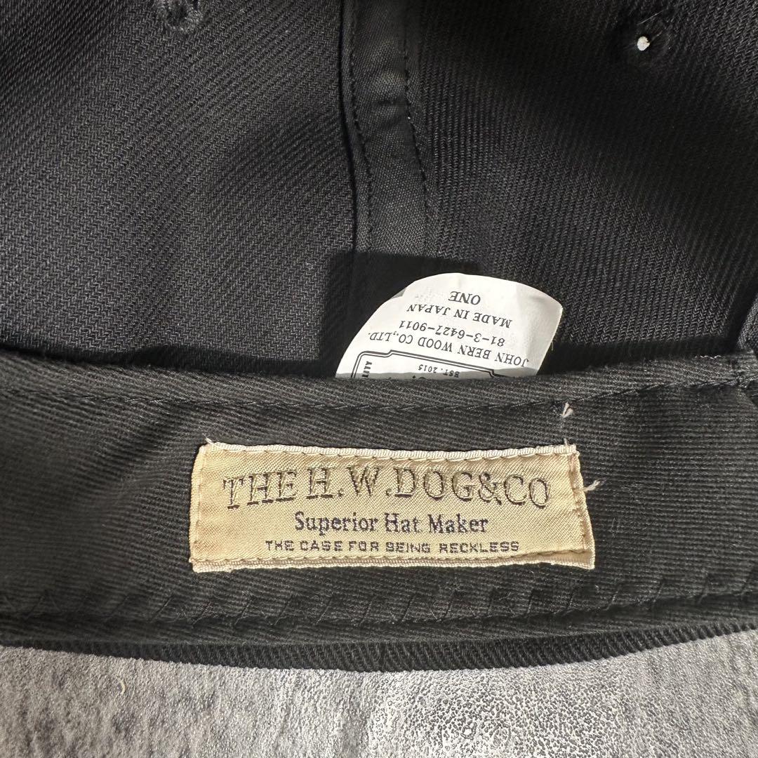 THE H.W.DOG&CO. 帽子 キャップ D-00792 黒　H of W