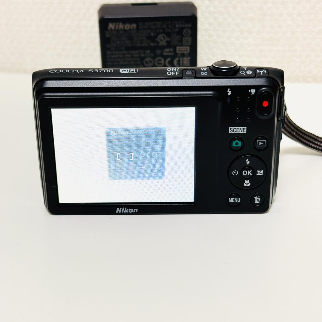 Nikon COOLPIX S3700 BK ブラック 黒 ニコン デジカメ