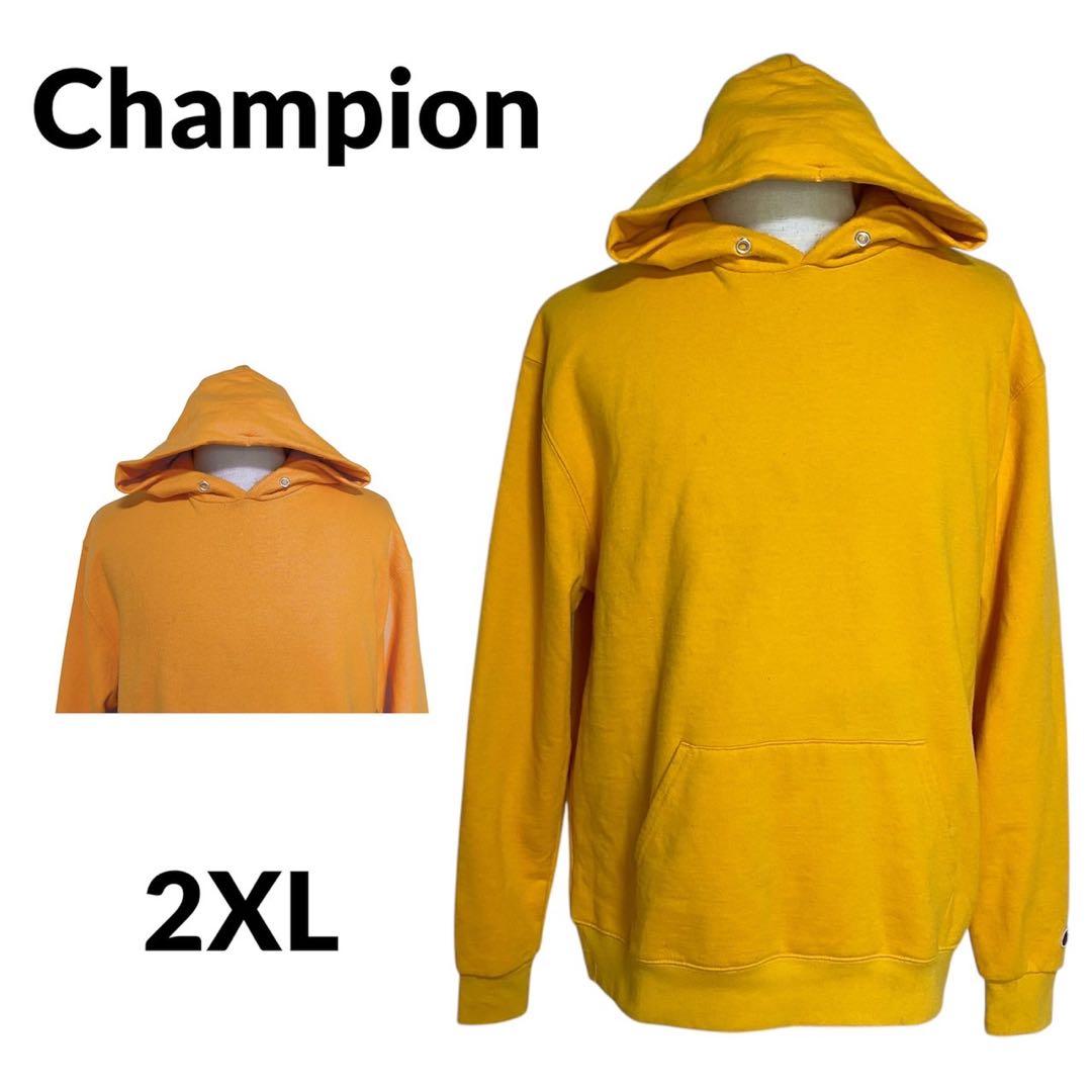 【即購入OK】champion パーカー　サイズ2XL イエロー 即購入OKChampion パーカー サイズ2XL イエロー - メルカリ